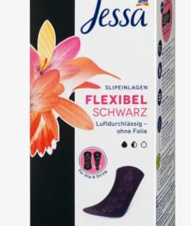 Jessa Slipeinlagen Normal Schwarz + Flexibel, 1 x 28 St