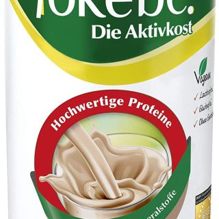 Yokebe - Die Aktivkost - Schoko – Mahlzeitersatz zur Gewichtsabnahme - glutenfrei, laktosefrei und vegan - Diät-Drink mit Proteinen - 500 g = 12 Portionen
