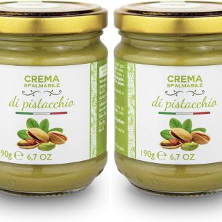 2 Stück - Brontedolci Pistaziencreme süß mit 40% Pistazien aus Sizilien (Ätna) 2x 190g