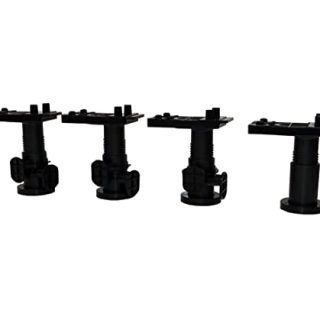 Ikea METOD Beine in schwarz; höhenverstellbar; (8cm); 4 Stück