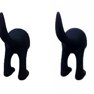 Ikea Bastis Haken für Hundeleinen, Schwarz, 2 Stück