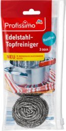 Profissimo Edelstahl-Topfreiniger, 1 x 3 St