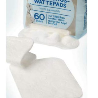Baby Reinigungs-Wattepads - 8 x 60 St, 480 St - 100% Baumwolle