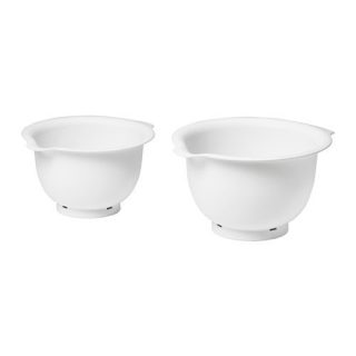 IKEA VISPAD Schüsseln in weiß; 2er-Set