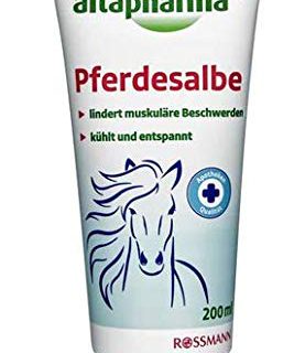 Pferdesalbe - Lindert muskuläre Beschwerden - Kühlt und entspannt - Mit Kampfer und Arnikaextrakte - 200 ml