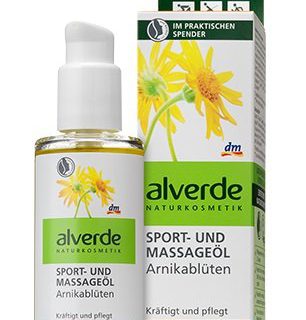 Alverde – Öl für Sport und Massagen – Arnika-Blüten, 100 ml