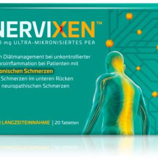 NERVIXEN™ - Bei chronischen Schmerzen wie im unteren Rücken und neuropathischen - Zum Diätmanagement für Patienten mit unkontrollierter Neuroinflammation – 1 x 20 Tabletten