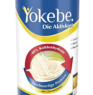Yokebe Forte - Diätshake zur Gewichtsabnahme - 40% weniger Kohlenhydrate - glutenfrei, laktosefrei und vegetarisch - kalorienarmer Diät-Drink mit Proteinen - 500 g = 10 Portionen