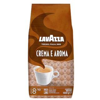 Lavazza, Crema e Aroma, Arabica und Robusta Kaffeebohnen, Ideal für Espressomaschinen, mit Schokoladigen Aromen, Reicher und Vollmundiger Geschmack, Intensität 8/10, Mittlere Röstung, 1 kg Packung