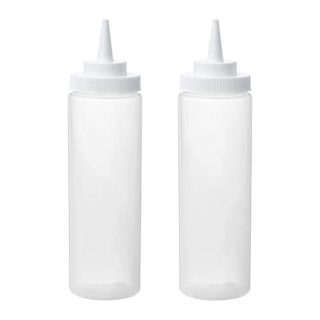 IKEA Grilltider Quetschflasche, 2er-Pack, Kunststoff, transparent