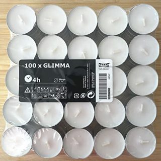 IKEA GLIMMA Teelichter duftneutral; 200 Stück