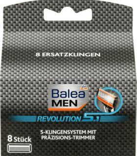 Balea MEN Revolution 5.1 Rasierklingen, 8 Stück - deutsches Produkt