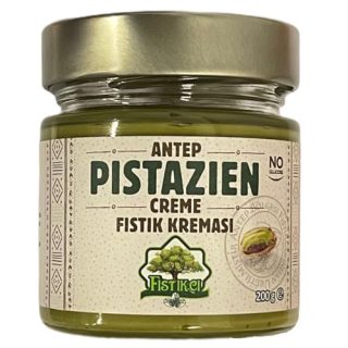 Natürliche Pistaziencreme aus Erstklassigen Pistazien 200 g - Reicher Geschmack und Streichfähige Textur - Ideal für Frühstück und Desserts
