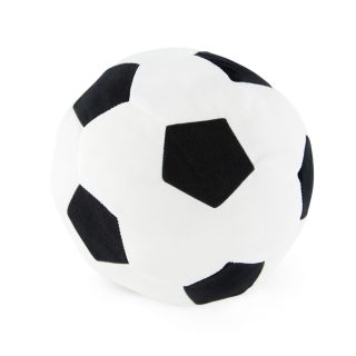 SPARKA IKEA Stoffball Softball mit 20cm Durchmesser - Fußball in SCHWARZ-Weiss - waschbar - Keine Altersbeschränkung