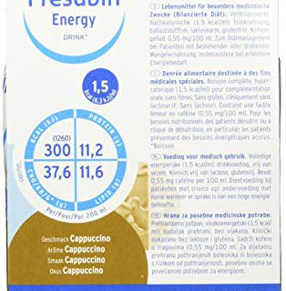 Fresubin energy DRINK Cappuccino, 200 ml - Trinknahrung - 24 EasyDrinks | 200 ml (24er Pack)