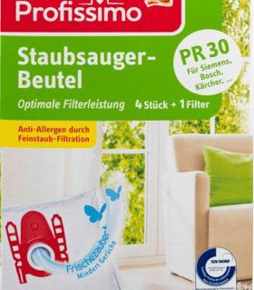 Profissimo Staubsaugerbeutel PR30, 1 Packung mit 4 Stück