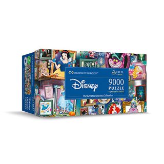 Trefl 81020 9000 Teile, Großes Puzzle, Dickste Pappe, Bio, EKO, Collage mit Märchenfiguren, Unterhaltung für Erwachsene und Kinder ab 12 Jahren, Disney, The Greatest Disney Collection