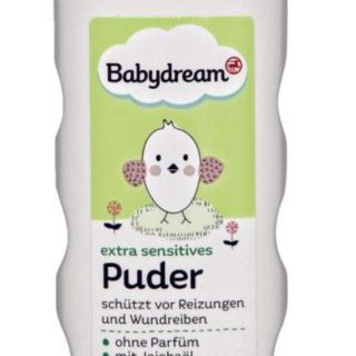 Babydream Puder ohne Parfüm, mit Jojobaöl & Allantoin, 100g