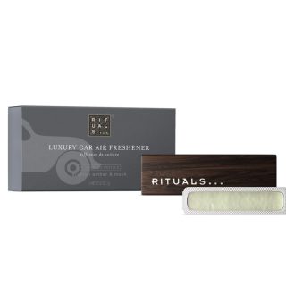RITUALS Auto Parfüm Homme Car Air Freshener – Auto Duft mit Aroma von Amber und Moschus – Auto Lufterfrischer mit eleganter Holzhalterung – 6 g