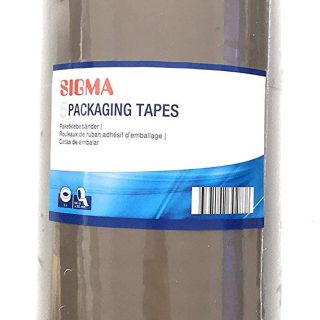 Sigma Klebeband, Paketklebebänder Multipack, Set aus 5 Rollen, mit einer Breite von 50mm und einer Länge von 66 Metern, Paketband - Stärke: 55µ, Acryl-Klebstoff, einfach und leise abrollbar, braun