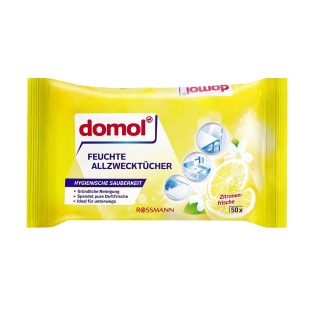 domol Feuchte Allzwecktücher Citrus, 50 Stück