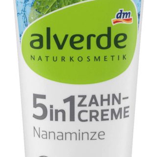 alverde NATURKOSMETIK 5 in 1 Zahncreme Nanaminze, 1 x 75 ml