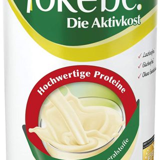 Yokebe - Die Aktivkost - Vanille - Diätshake zur Gewichtsabnahme - glutenfrei, laktosefrei und vegetarisch - Diät-Drink mit Proteinen - 500 g = 12 Portionen