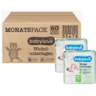 babylove Wickelunterlagen 6 x 10 St, 60 Stück