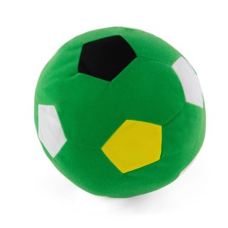 IKEA SPARKA Ball aus weichem Stoff, 25 cm Durchmesser, grün/weiß, Fußball, waschbar, ohne Altersbeschränkung