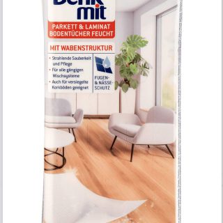 denk-mit Feuchte Bodentücher Parkett und Laminat, 15 Stück (1er Set) - Fein duftend