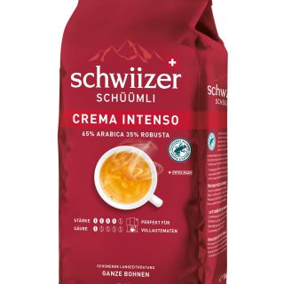Schwiizer Schüümli Intenso, Kapsel, Bohnenkaffee 1kg - Intensität 4/5 - UTZ-zertifiziert