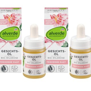 alverde Gesichtsöl Wildrose für Trockene Haut 3er Pack (3x15ml)