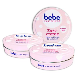 Buosha 3er Pack Zartpflege - Kinder Zartcreme 3 x 150 ml Rosa Kunststoff Wimpernzange