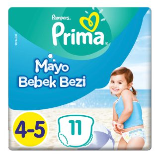 Pampers Splashers Größe 4-5 (4 Packungen x 11 Einweg-Schwimmwindeln)
