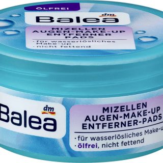 Balea Augen Make-Up Entferner Pads mit Aloe Vera ölfrei, 50 Stück