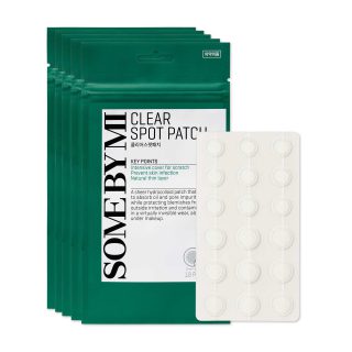 SOME BY MI 30 Days Miracle Clear Spot Patch – 5er-Pack, 90 Stück, 2 Größen (10 mm 45 Stück, 12 mm 45 Stück) – Hydrokolloid-Pflaster gegen Akne, Zit und Pickel – unsichtbar und ohne Reizung