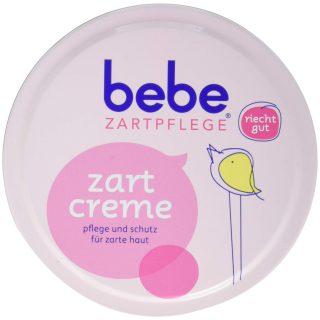 bebe Zartpflege Zartcreme/bebe Creme für zarte, junge Haut/Feuchtigkeitsspendende Creme für Kinder / 6 x 150 ml