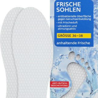 Balea Frischesohlen - weiß - Größe: 36-38, 8 Paar, 16 Stück
