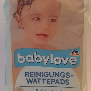 Babylove Reinigungs-Wattepads, 4 x 60 St, 240 St, Weich, Baumwolle, Rechteckig