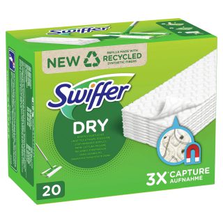 Swiffer - Bodenreiniger Trockene Bodenwischtücher 20 Nachfüllpackungen - 1 Stück