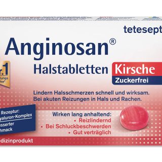 Tetesept Anginosan Halstabletten zuckerfrei Kirsch (20 stk)